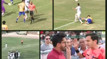 حادثة غريبة في دوري المحترفين .. إلغاء ركلة جزاء بـ التليفون | شاهد